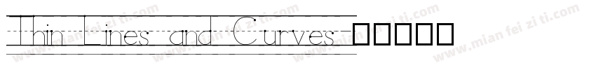 Thin Lines and Curves字体转换